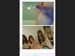 Solo grandes tetas cariño belleza masturbándose en la ducha con un chorro de agua
